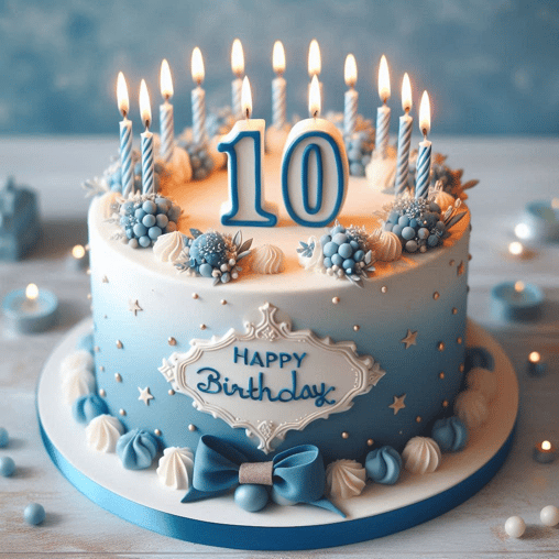 10 years old cake